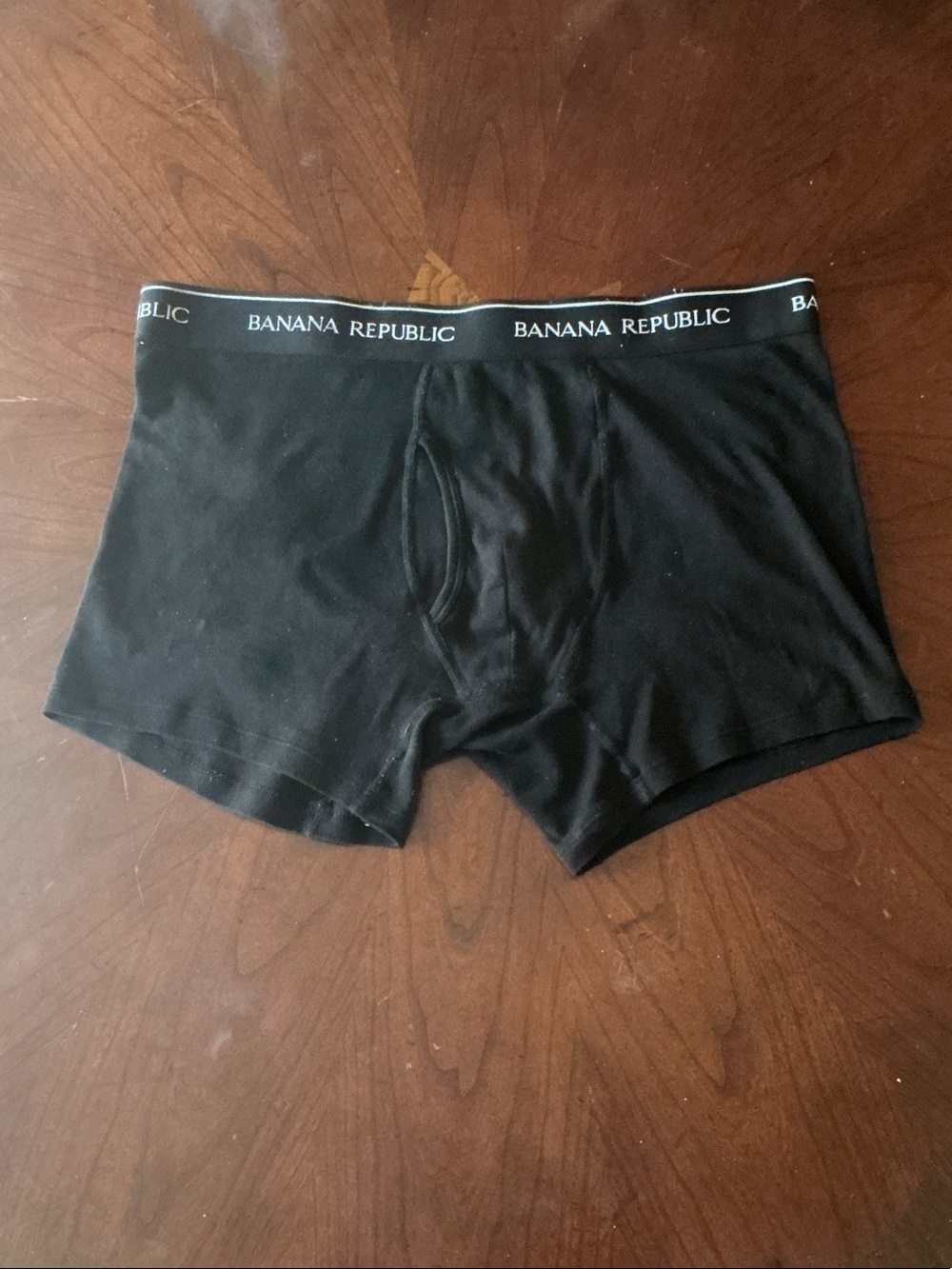 Banana Republic Black Men's Boxer Briefs with Branded Waistband